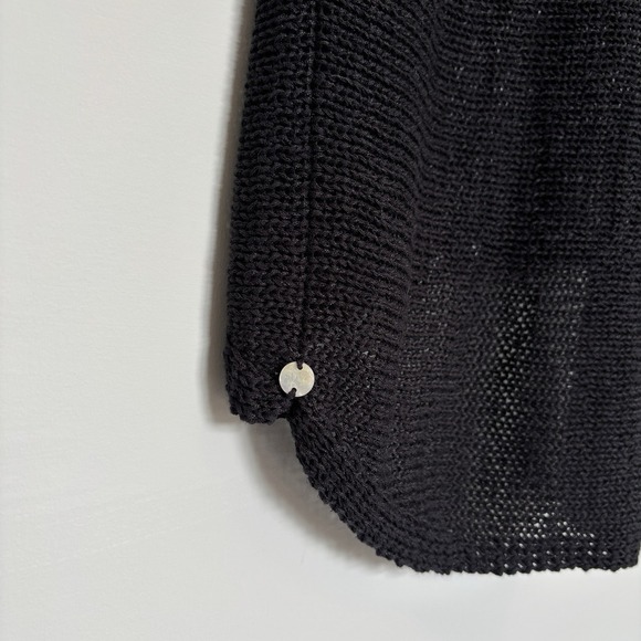 Pure Handknit Women's Large Tunic Dress Color Block Open Knit Lagenlook Hippie - Picture 10 of 15